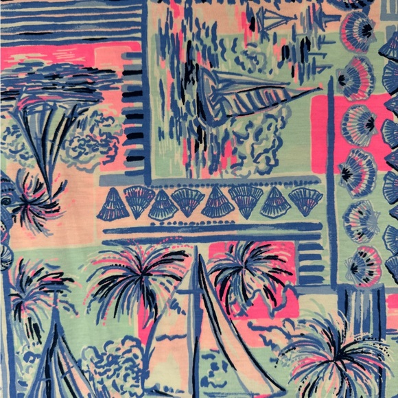 Lilly Pulitzer Margot Swing Dress in Whisper Blue Yeah Buoy Print  -Medium - NWT - Picture 6 of 8